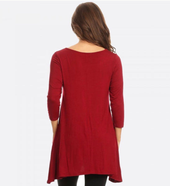 Burgundy Tunic