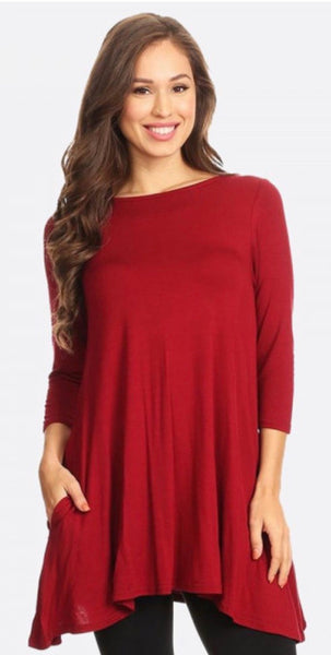 Burgundy Tunic