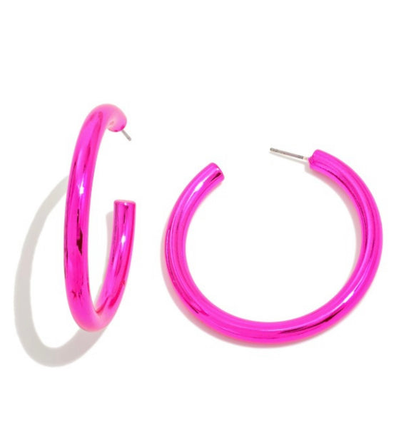 Metallic Hoop Earrings