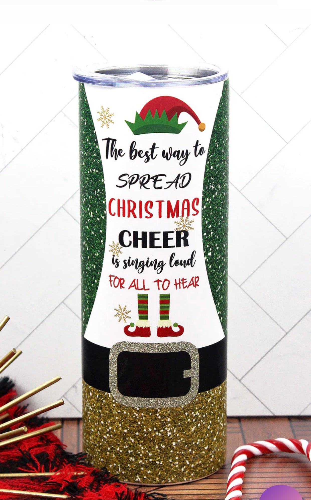 Christmas Skinny Tumbler